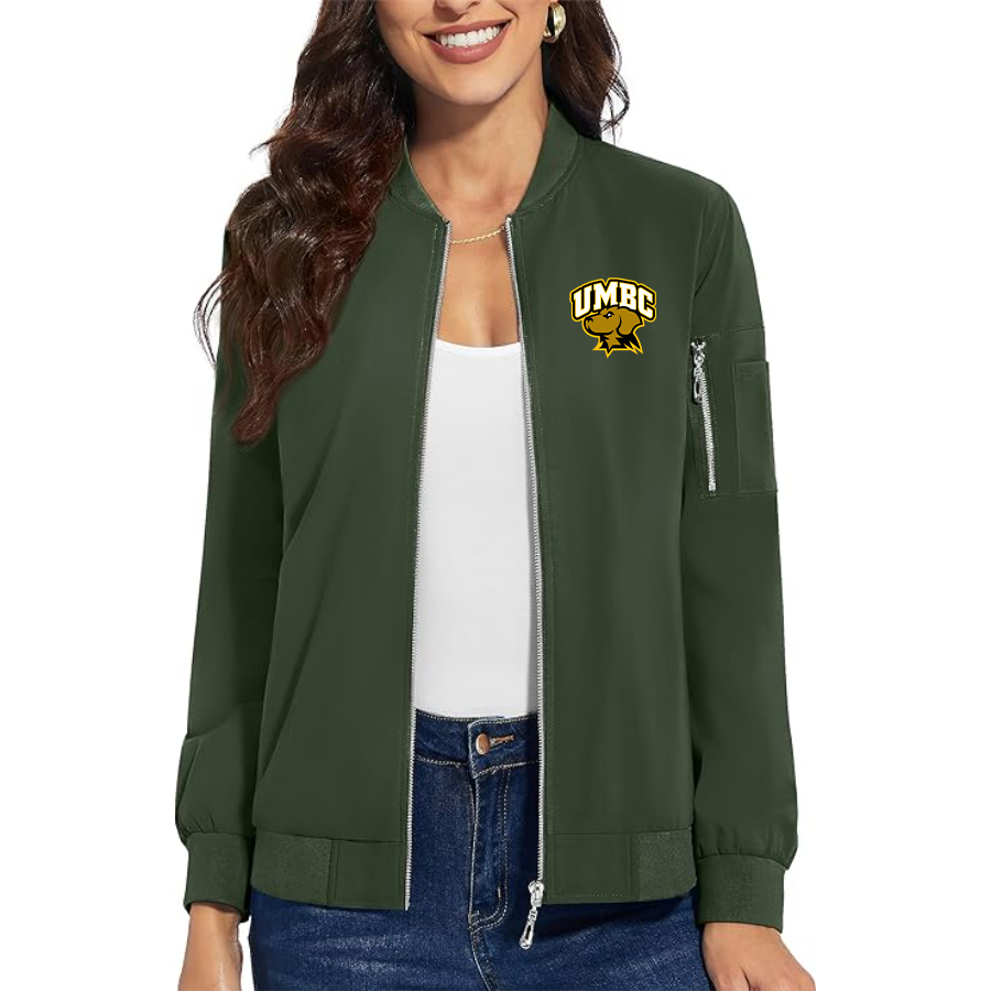 Women's UMBC Retrievers  Premium Bomber Jacket Outerwear